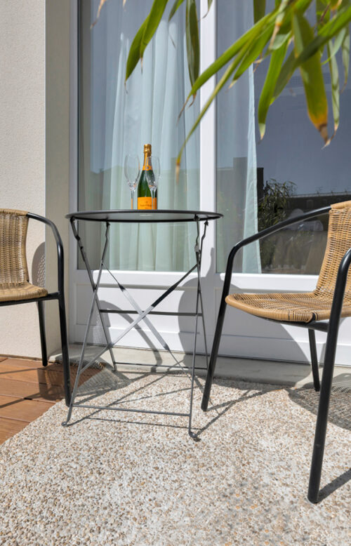 The Patio Room – outdoor patio with deluxe garden furniture and relaxation area