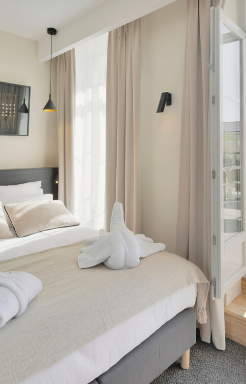 La chambre Rooftop - séjour confortable pour voyage d'affaires ou en famille dans notre hôtel de Saint-Quentin