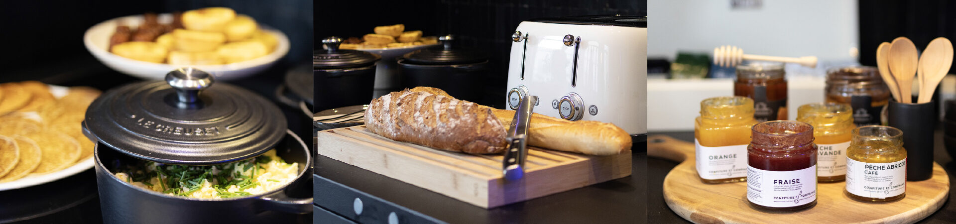 Artisanal toast and local jam served at Hôtel Les Coulisses du Théâtre in Saint-Quentin – healthy breakfast with quality products