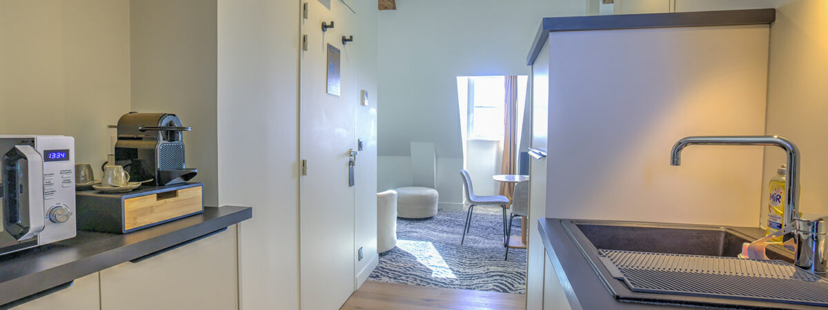 Studio 35 m² avec cuisine équipée et lit double à Saint-Quentin